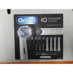 Oral-B iO Ultimate Clean Replacement Brush Heads - 8 Pack